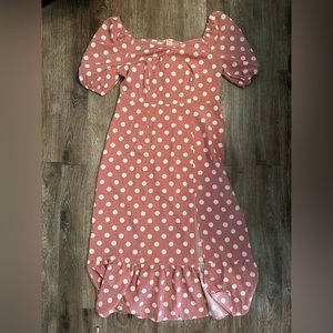 Shein polka dot maxi dress